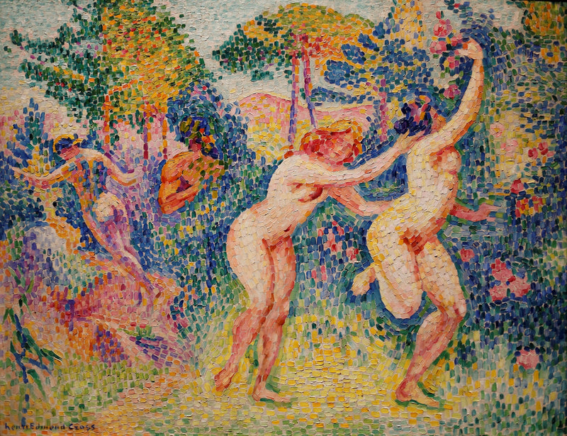 La fuga de las ninfas - Henri-Edmond Cross