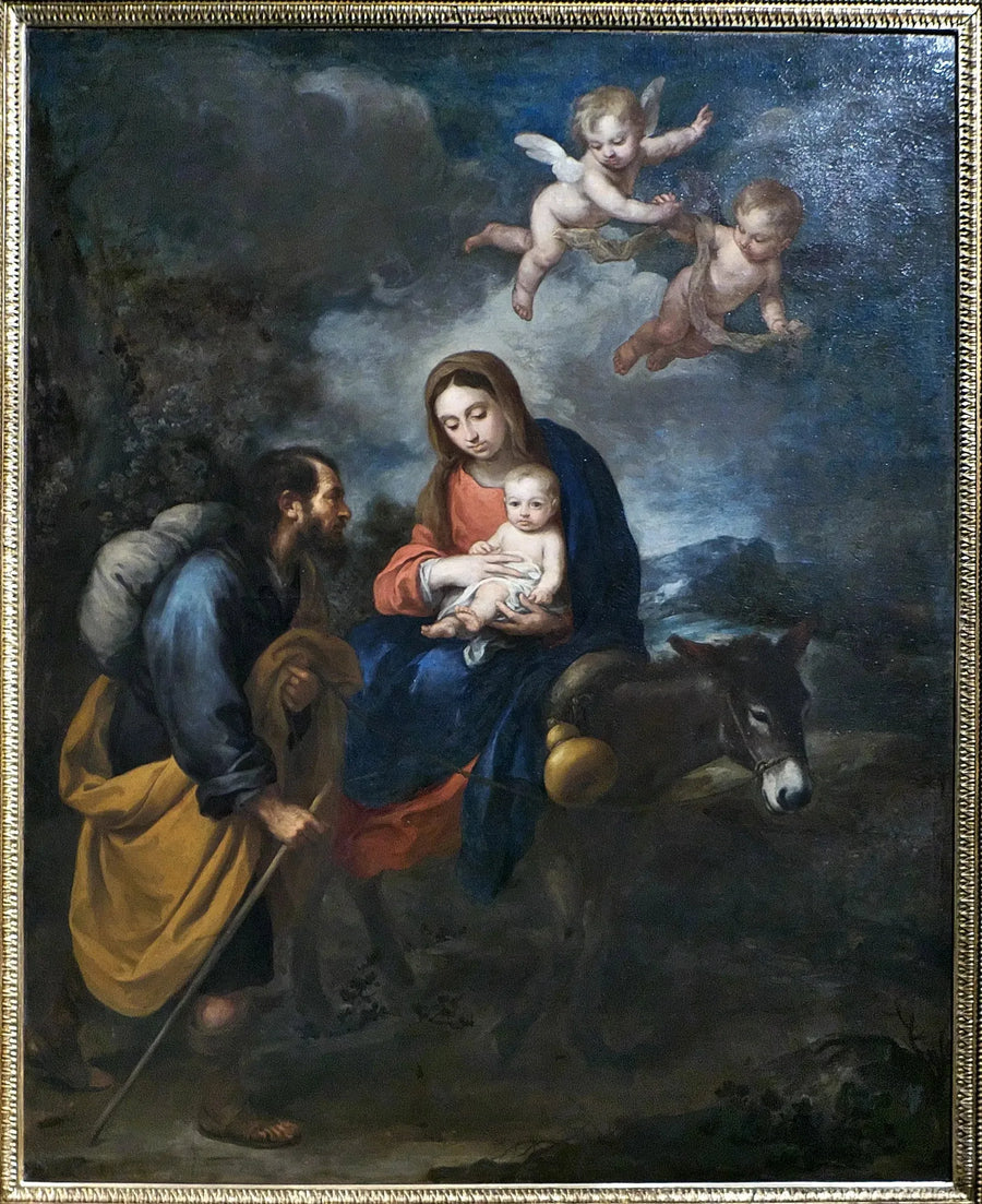 La huida a Egipto - Bartolomé Esteban Murillo