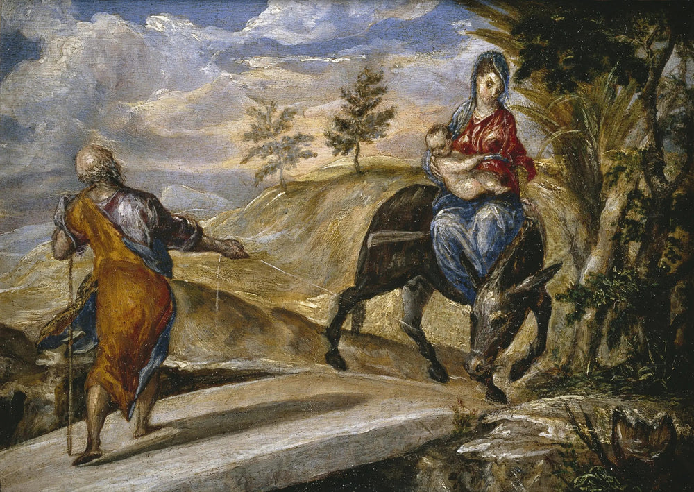 La Fuite en Égypte - El Greco image 1 copie de tableau peinte à la main