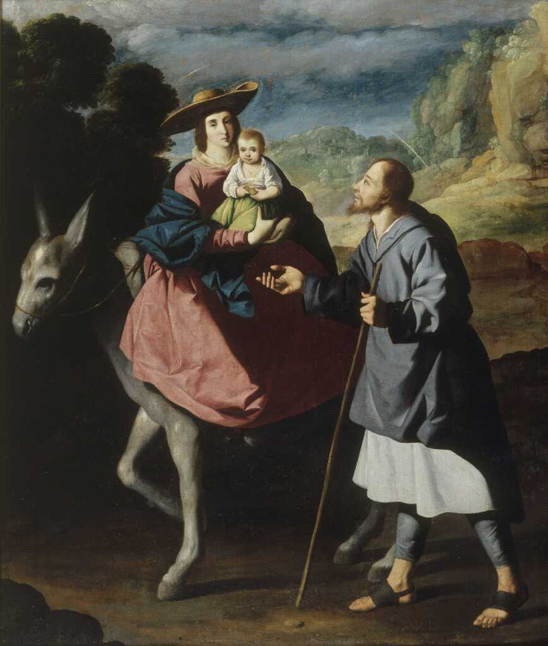 La Huida a Egipto - Francisco de Zurbarán