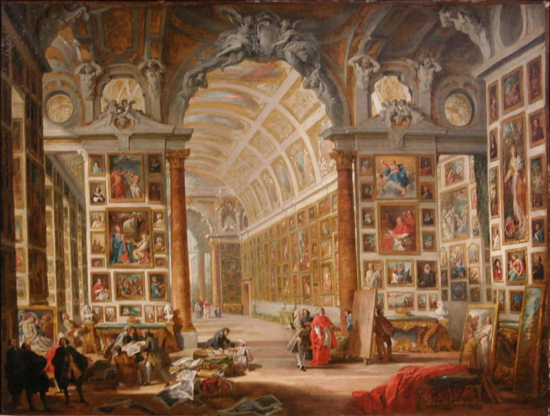 La galería del cardenal Silvio Valenti Gonzaga - Giovanni Paolo Panini