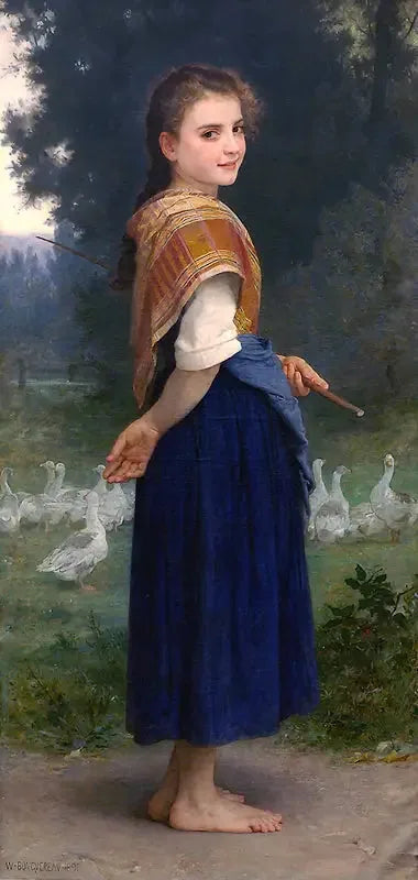 La Guardiana de gansos - Bouguereau
