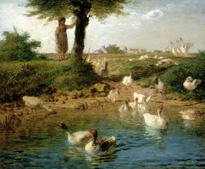 La guardadora de gansos - Jean-François Millet