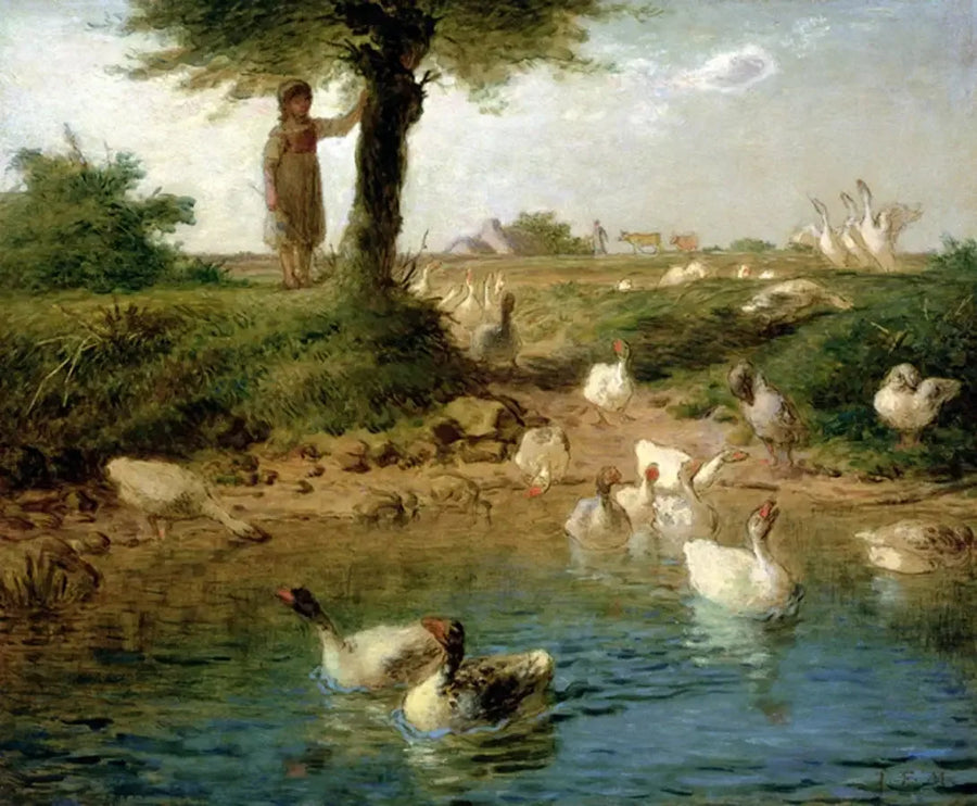La guardadora de gansos - Jean-François Millet