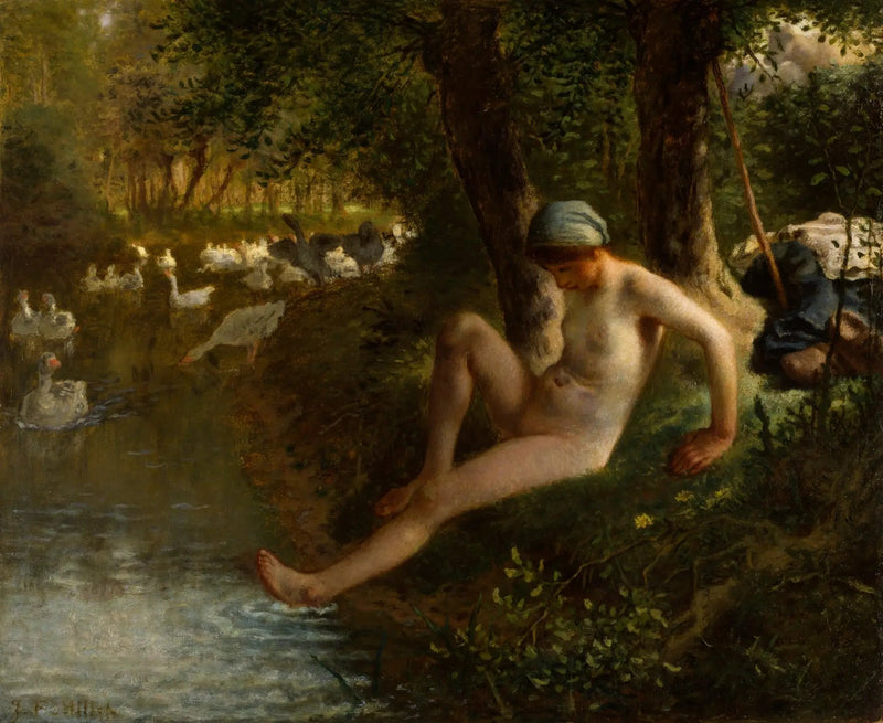 La Guardabajas de gansos - Jean-François Millet