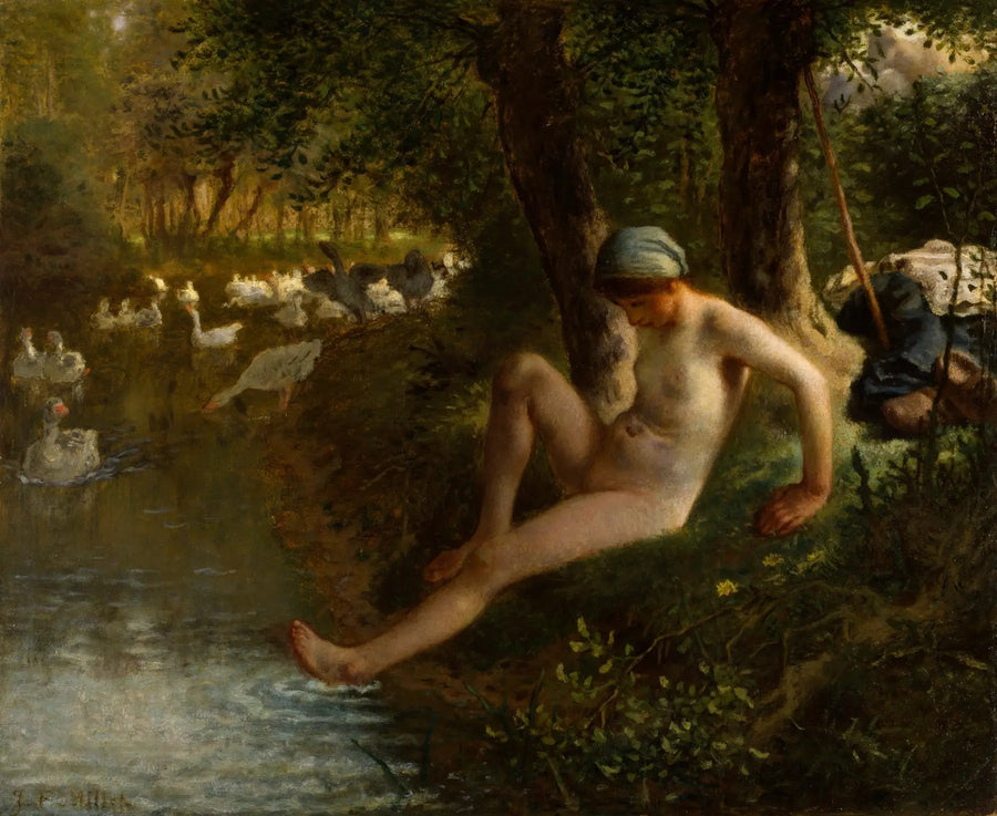 La Guardabajas de gansos - Jean-François Millet