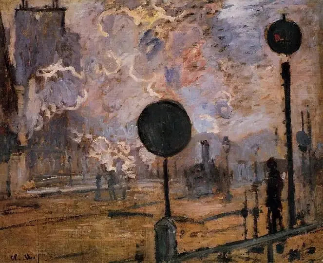 La estación Saint-Lazare, las señales - Claude Monet
