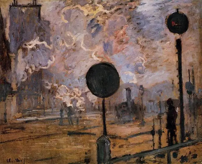 La estación Saint-Lazare, las señales - Claude Monet