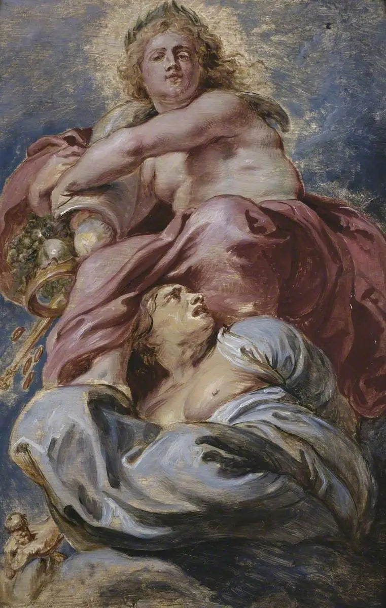 La generosidad de Jacobo I triunfando sobre la avaricia - Peter Paul Rubens