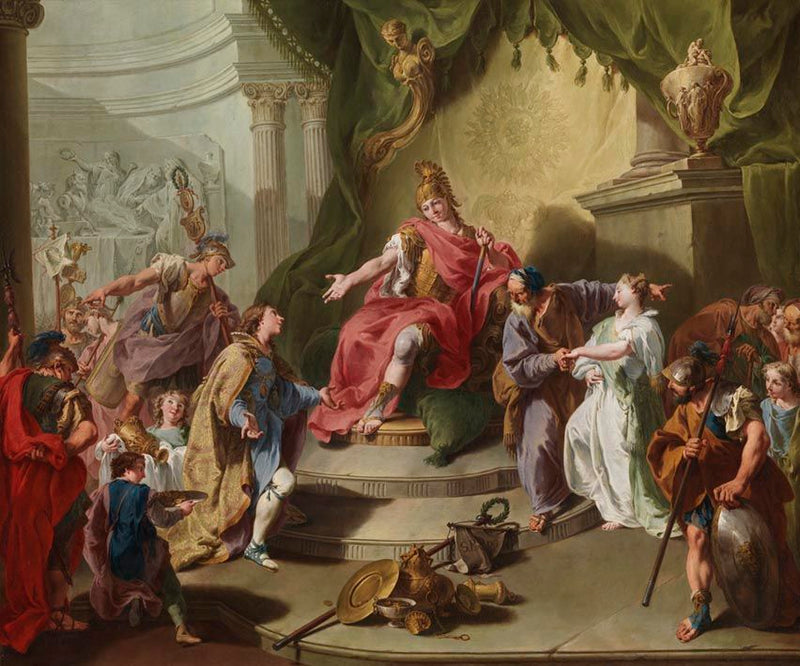 La generosidad de Escipión - Giovanni Battista Pittoni