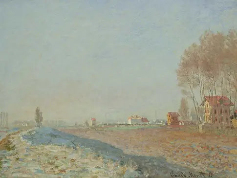 El hielo en las llanuras de Colombes - Claude Monet