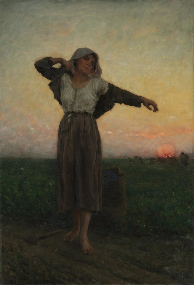 La recolectora cansada - Jules Breton
