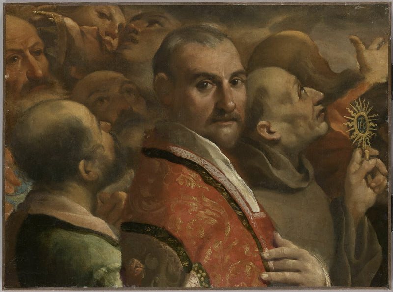 La Gloria de todos los santos. Fragmento - Guercino