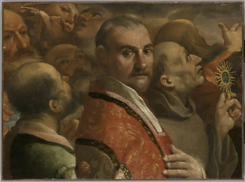 La Gloria de todos los santos. Fragmento - Guercino