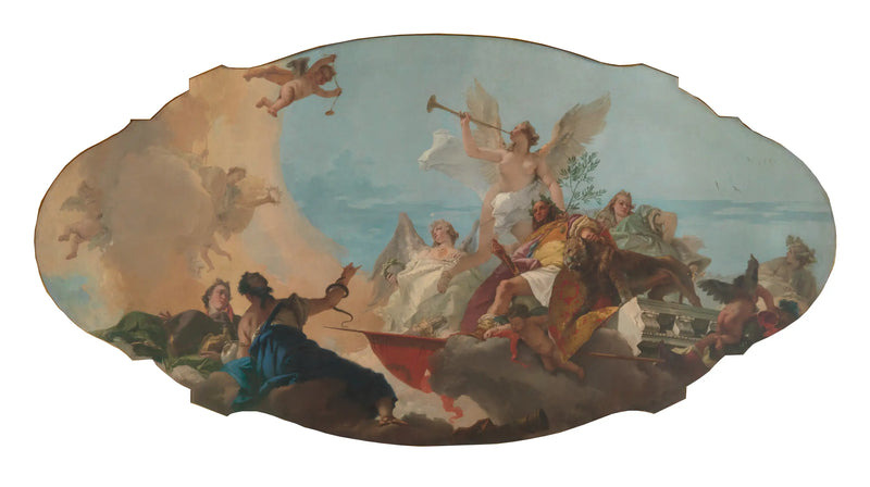 La glorificación de la familia Barbaro - Giovanni Battista Tiepolo