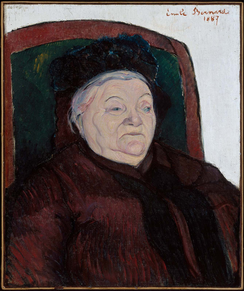 La abuela del artista - Émile Bernard