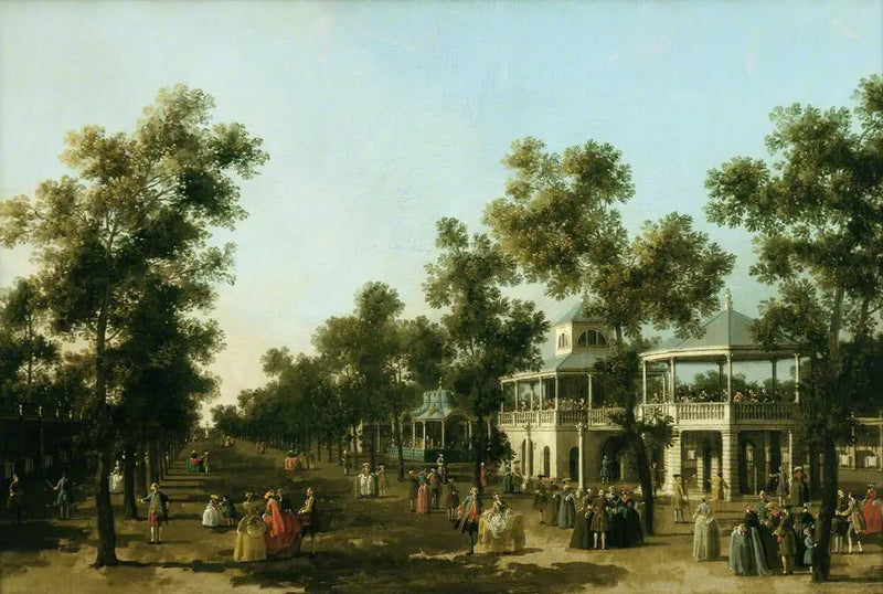 La Gran Paseo, Jardines Vauxhall, Londres - Canaletto