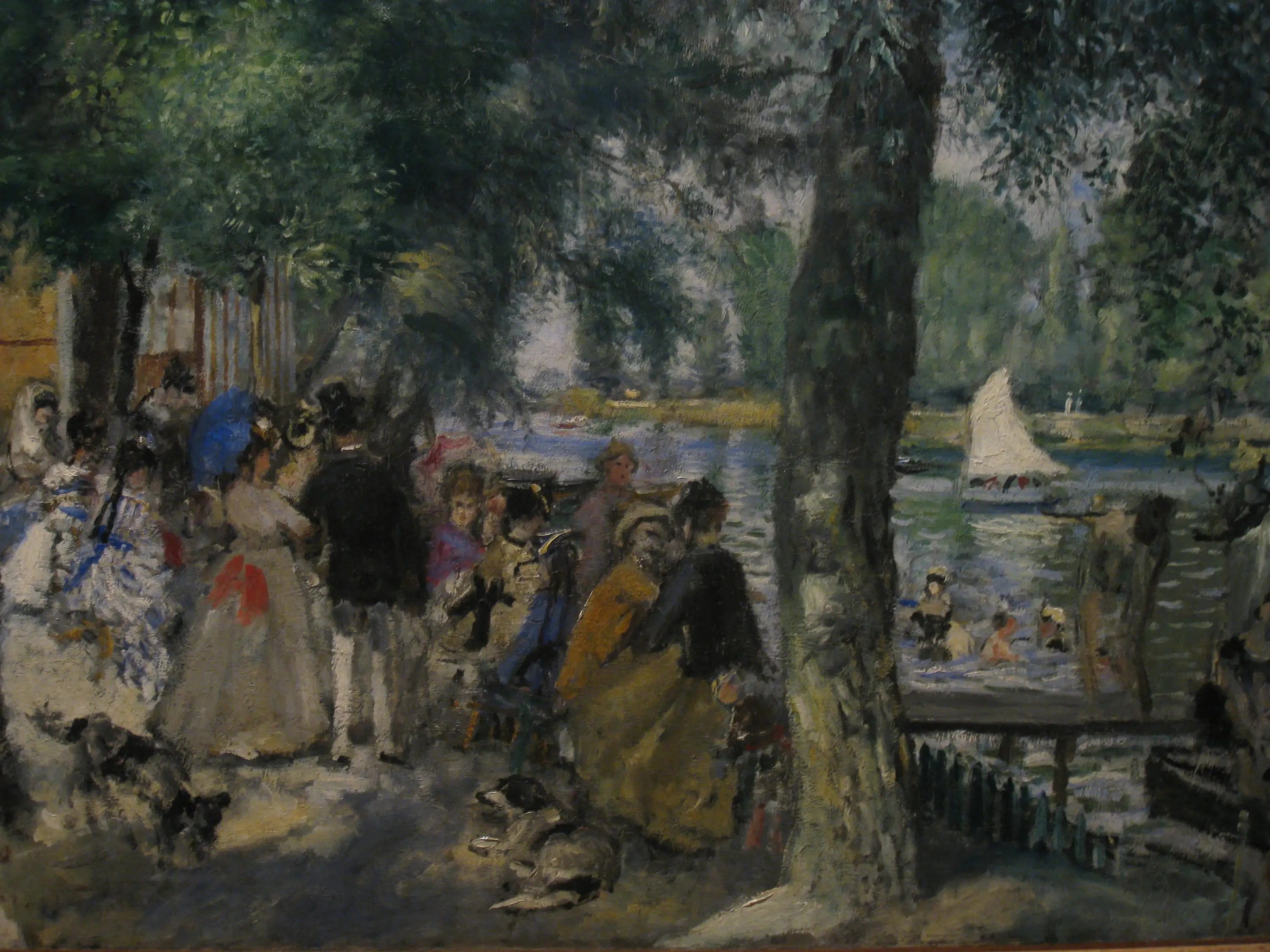 La Grenouillère - Pierre-Auguste Renoir image 1 reproduction artisanale de tableau
