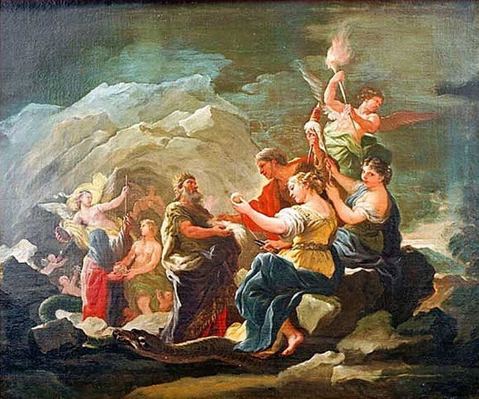 La cueva de la eternidad - Luca Giordano