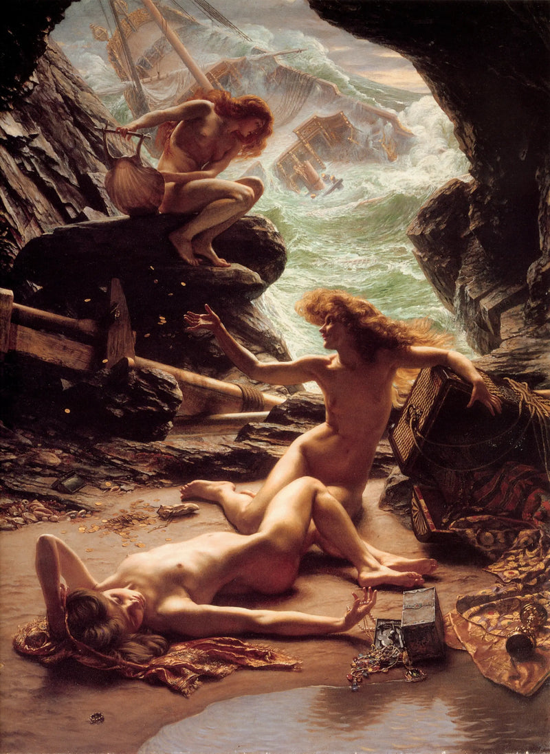 La cueva de las ninfas de la tormenta - Edward Poynter