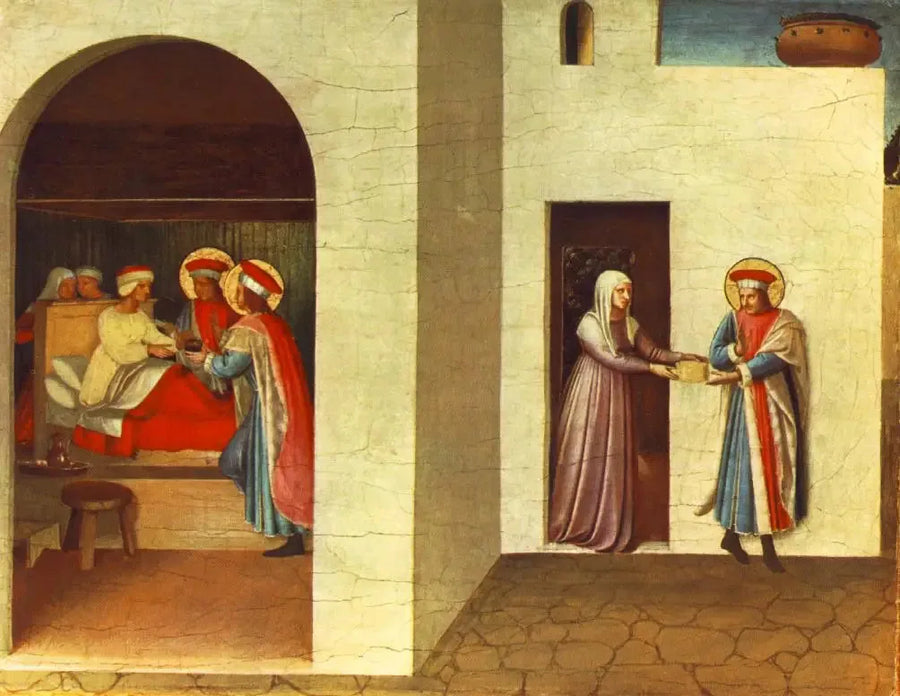 La sanación de Palladia por los santos Cósme y Damián - Fra Angelico