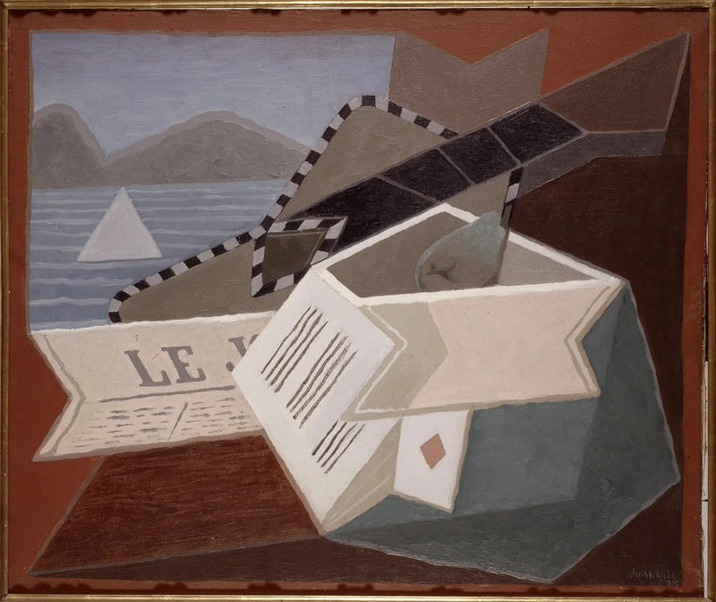 La guitarra frente al mar - Juan Gris