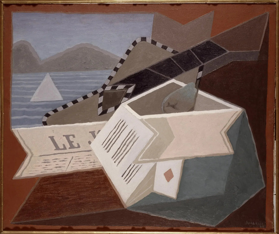 La guitarra frente al mar - Juan Gris