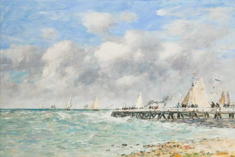 El muelle de Trouville - Eugène Boudin