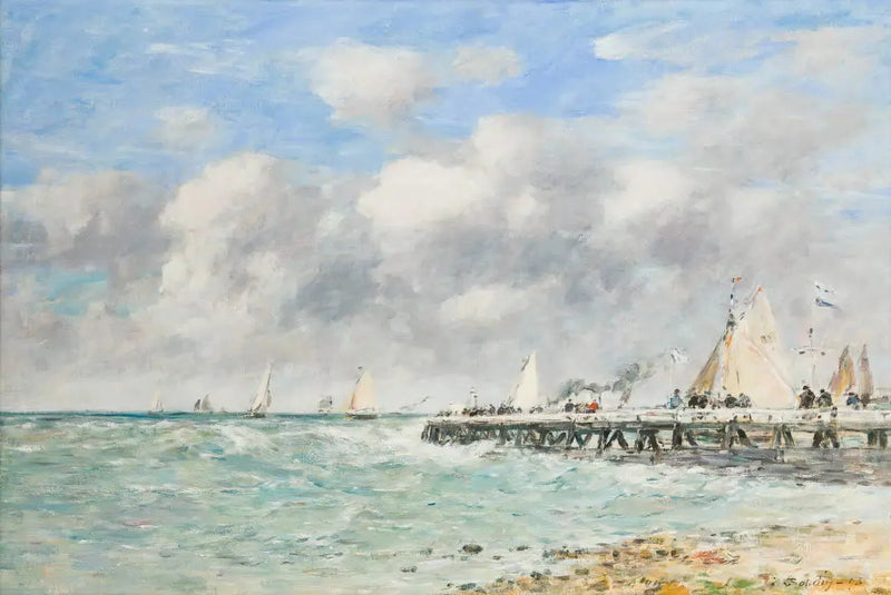 El muelle de Trouville - Eugène Boudin
