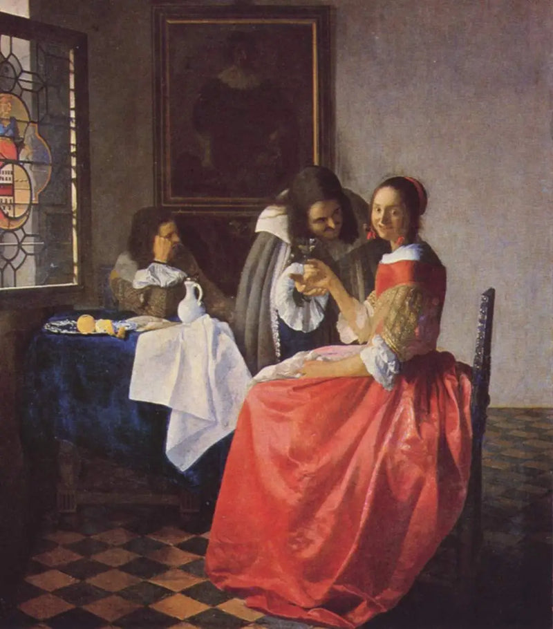 La Joven con vaso de vino - Johannes Vermeer