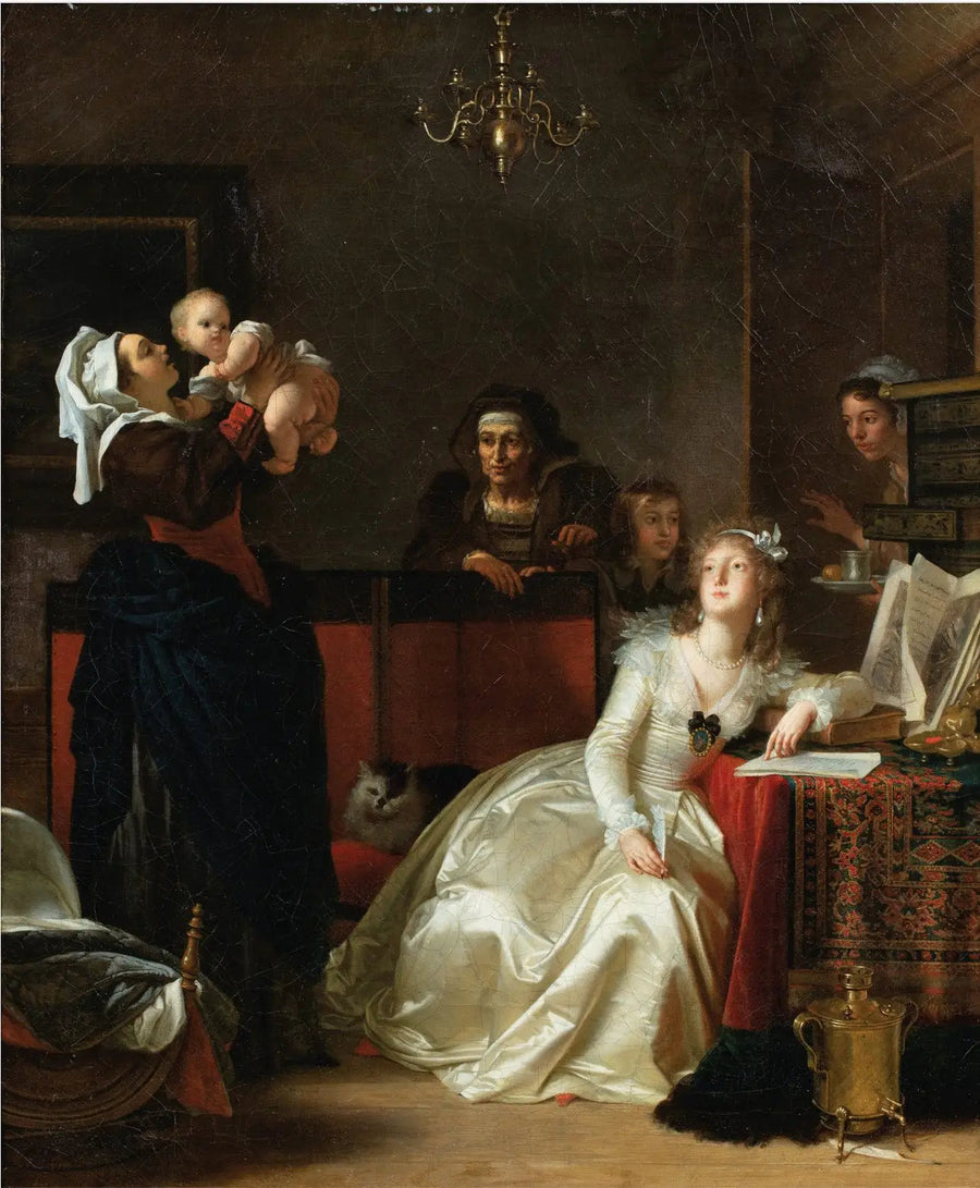 La joven madre erudita - Jean-Honoré Fragonard
