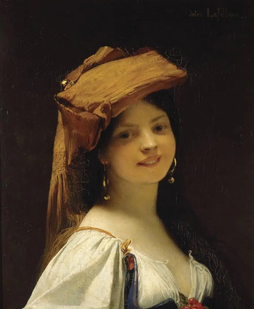 La Joven Risueña - Jules Lefebvre