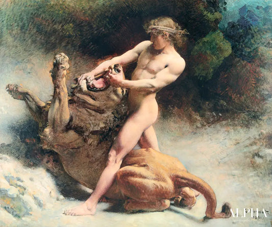 La jeunesse de Samson - Léon Bonnat - Reproductions de tableaux et peintures haut de gamme