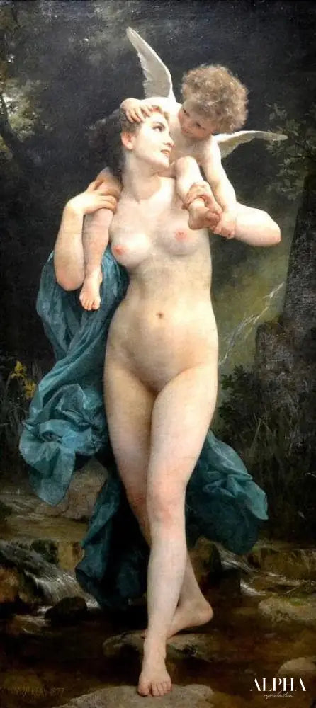 La jeunesse et l'amour - William Bouguereau - Reproductions de tableaux et peintures haut de gamme