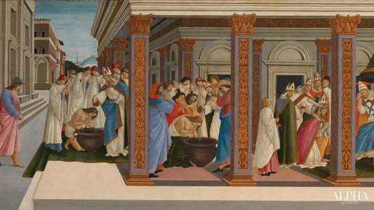 La jeunesse et le premier miracle du Saint Zenobius - Sandro Botticelli - Reproductions de tableaux et peintures haut de gamme