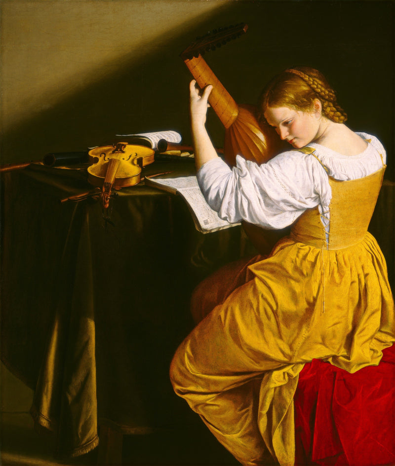 La Jugadora de laúd - Orazio Gentileschi