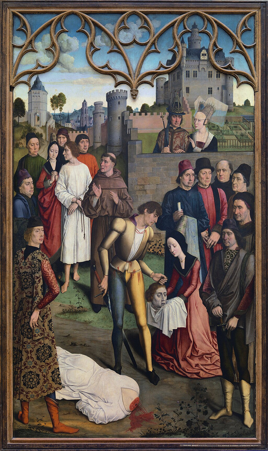 La justicia del emperador Otón III: la decapitación del inocente - Dirk Bouts