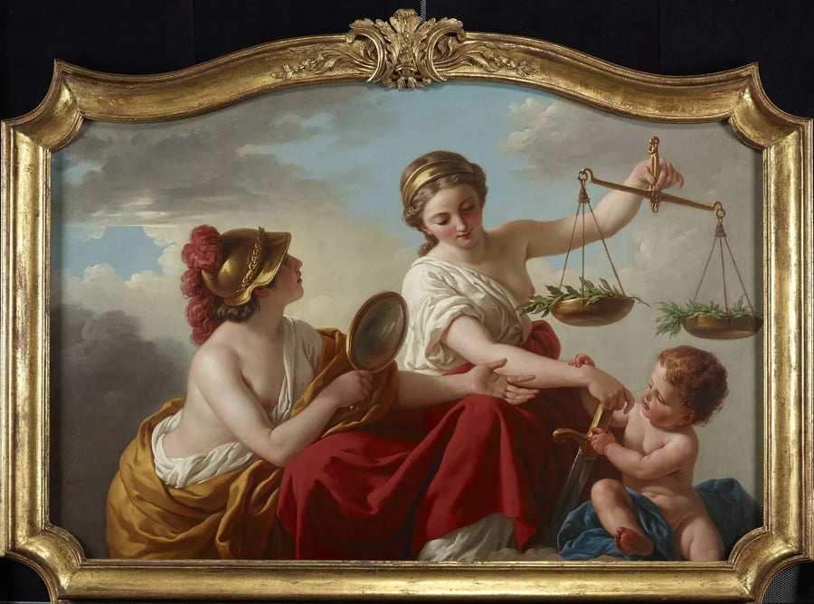 La justicia desarmada por la inocencia y aplaudida por la prudencia - Louis Jean François Lagrenée