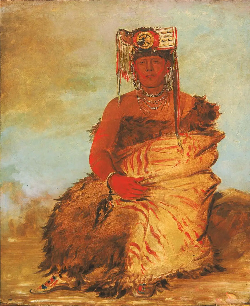 La-kée-too-wi-rá-sha, pequeño jefe, un guerrero Tapage Pawnee - George Catlin