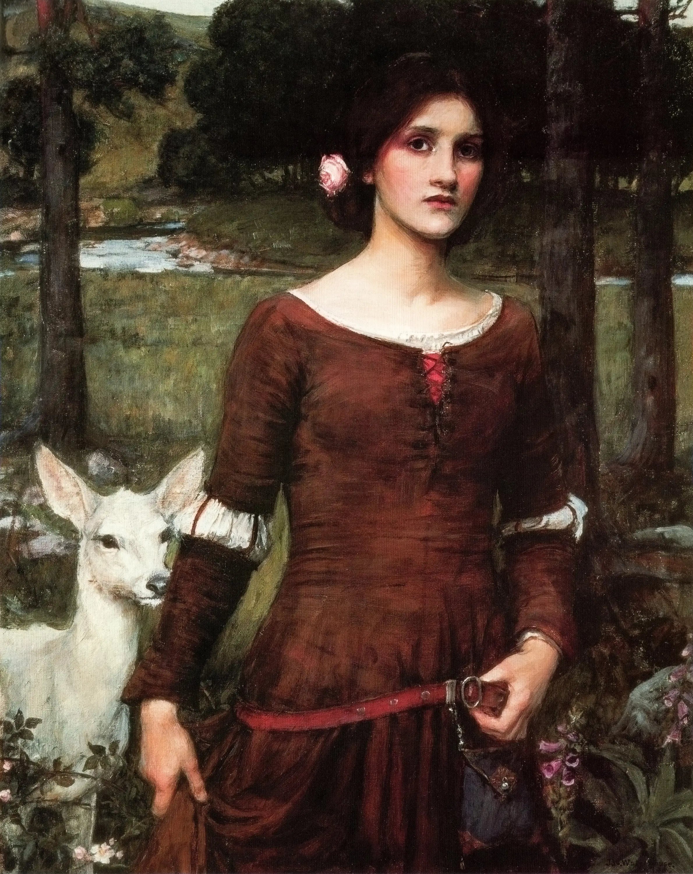 Reproduction du tableau « La Lady Clare - John William Waterhouse » par Alpha Reproduction en peinture à l’huile