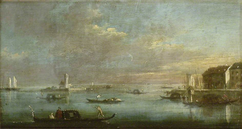 La laguna de Venecia al atardecer - Francesco Guardi