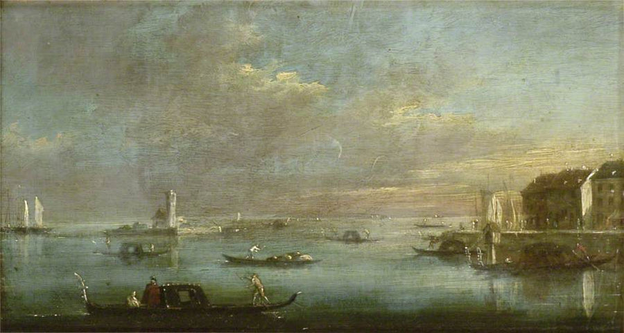 La laguna de Venecia al atardecer - Francesco Guardi