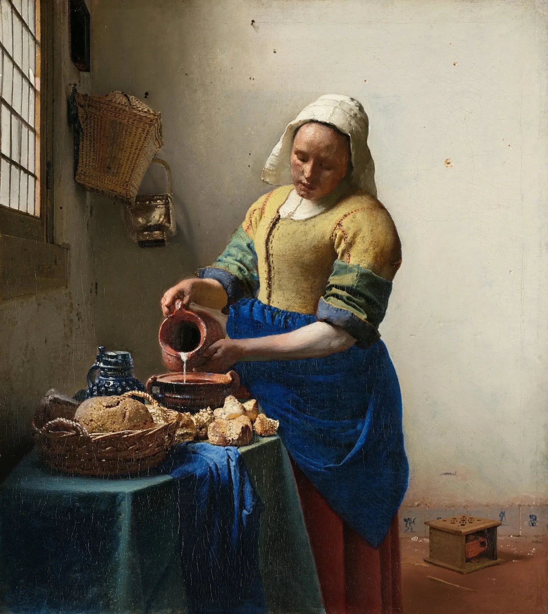 La Laitière - Johannes Vermeer image 1 copie de tableau peinte à la main
