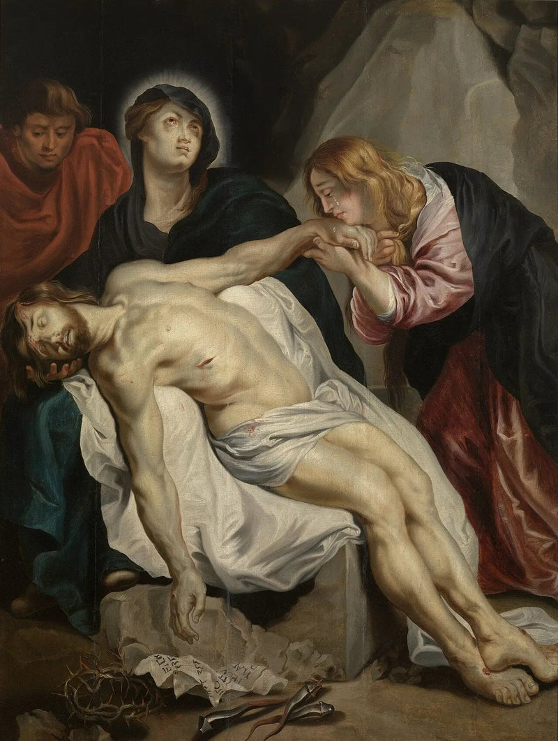 La lamentación sobre el Cristo muerto - Antoine van Dyck