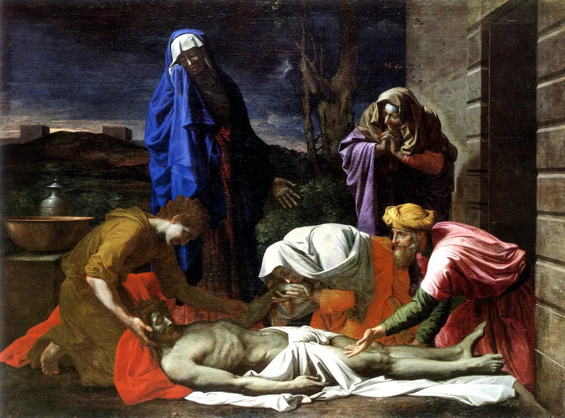 La Lamentación sobre el Cristo muerto - Nicolas Poussin