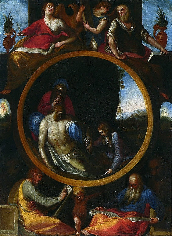 La lamentación sobre el cuerpo de Cristo muerto - Denis Calvaert