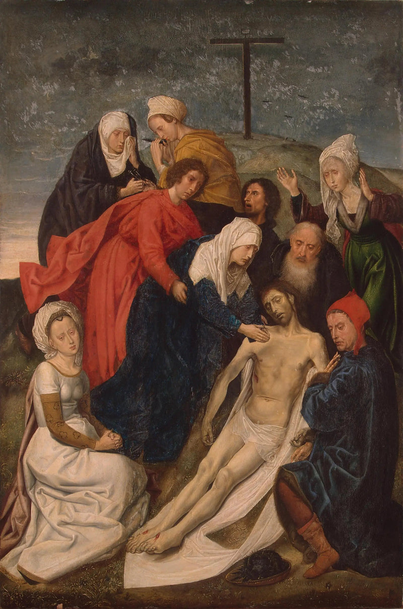 La lamentación sobre el cuerpo de Cristo muerto - Hugo van der Goes