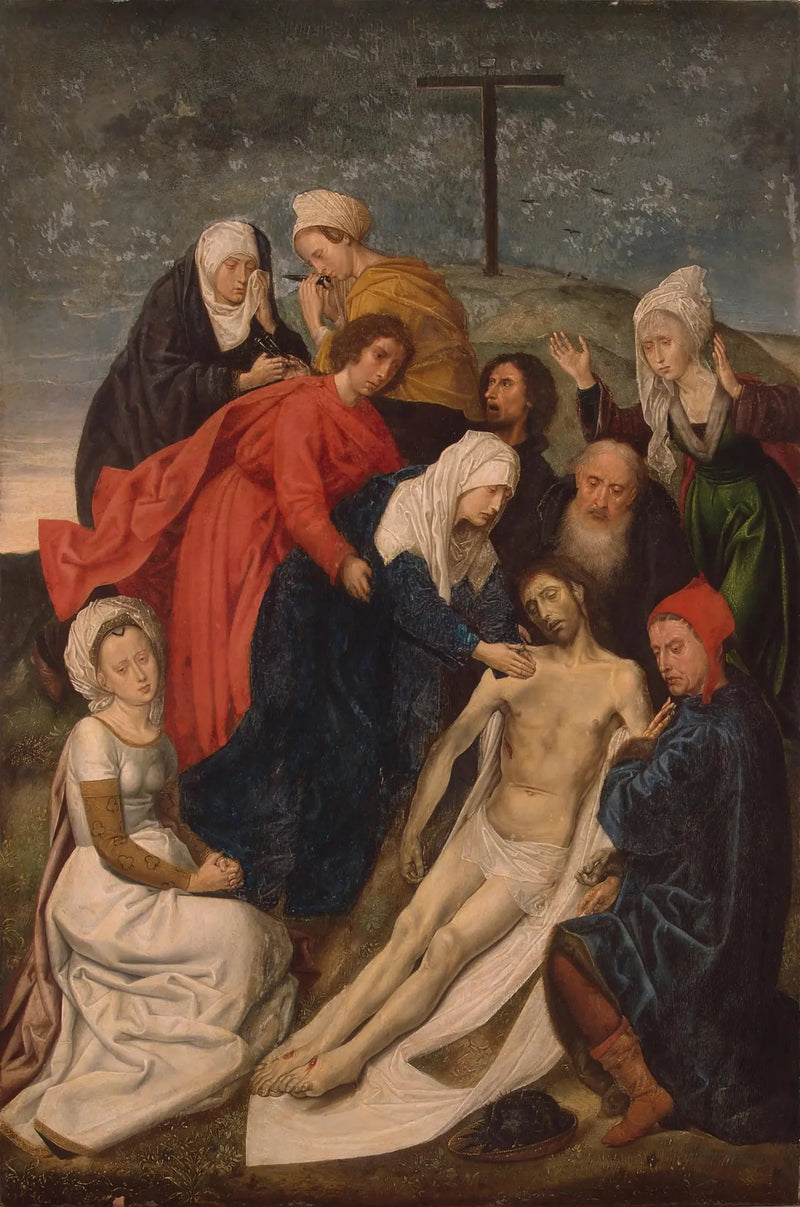 La lamentación sobre el cuerpo de Cristo muerto - Hugo van der Goes