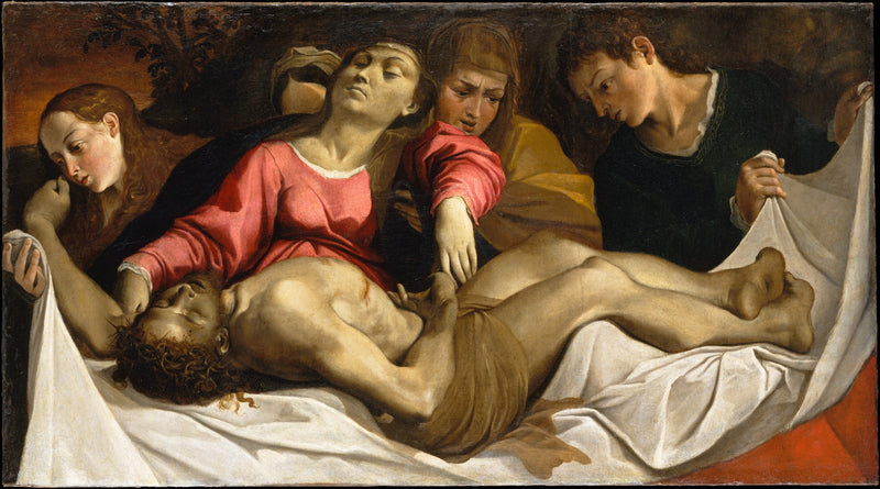 La lamentación sobre el cuerpo de Cristo muerto - Ludovico Carracci