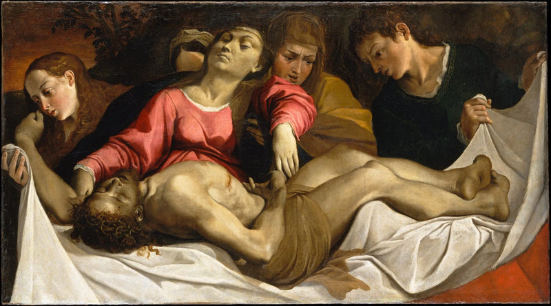 La lamentación sobre el cuerpo de Cristo muerto - Ludovico Carracci